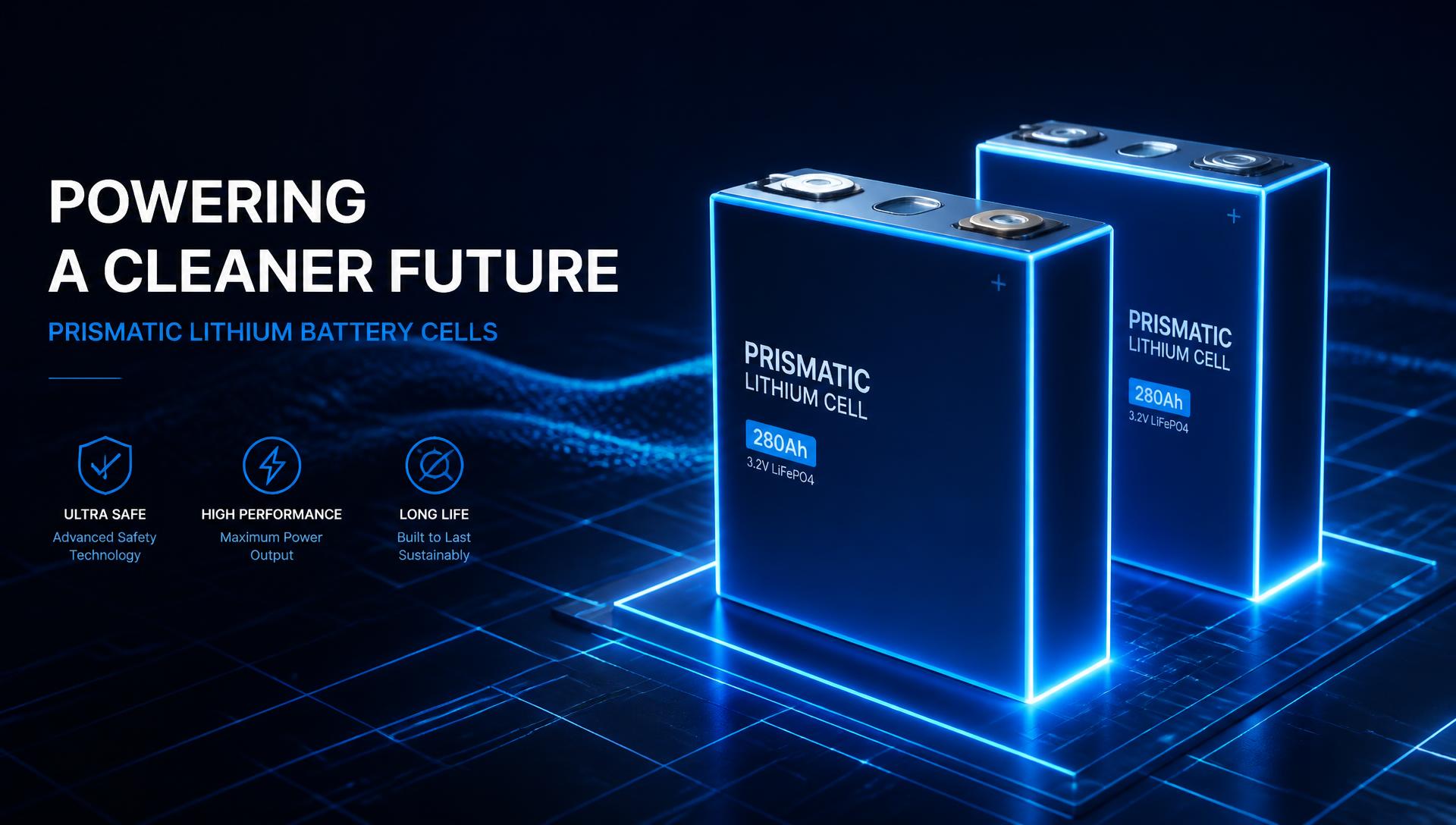 Prismatic lithium battery cells