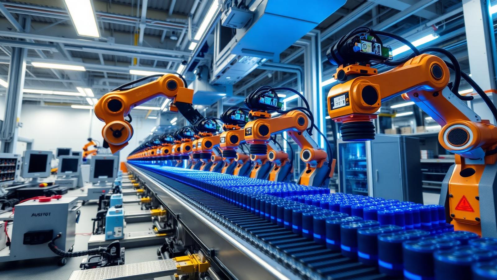 Automated battery production line